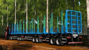 ETS2 Mod: Metalesp Tri-Trem Florestal Xforce Trailer V0.3 (Image #2)