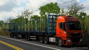 ETS2 Mod: Metalesp Tri-Trem Florestal Xforce Trailer V0.3 (Image #3)