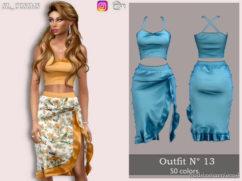 Sims 4 Elder Clothes Mod: Sl Outfit 13 (Featured)