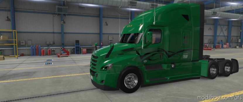 Cascadia Green Skin [1.48] for American Truck Simulator
