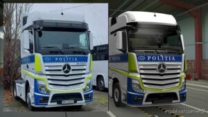 Skin Mercedes Actros Politia Romana [1.48] for Euro Truck Simulator 2