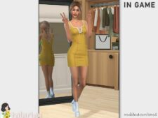 Sims 4 Dress Clothes Mod: Ryleigh Dress (Image #2)