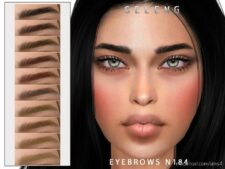 Eyebrows N184 for Sims 4