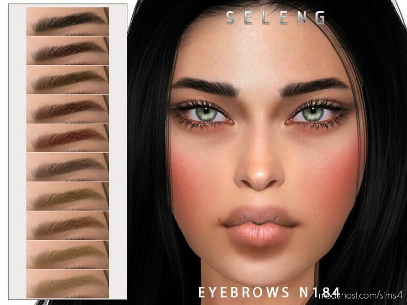 Sims 4 Eyebrows Hair Mod: N184 (Featured)