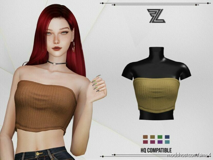 Sims 4 Adult Clothes Mod: Cora TOP (Featured)