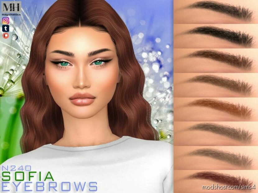 Sims 4 Eyebrows Hair Mod: Sofia Eyebrows N240 (Featured)
