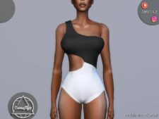 Sims 4 Female Clothes Mod: Summer In Mykonos – Swimsuit III (Image #2)