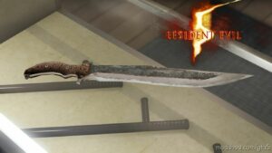 Chris Redfield Combat Knife – Resident Evil 5 [Replace] for Grand Theft Auto V