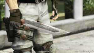 GTA 5 Weapon Mod: Chris Redfield Combat Knife – Resident Evil 5 Replace (Image #2)