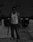 GTA 5 Player Mod: Bulletproof Vest + Holster | Franklin | (Image #2)