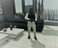 GTA 5 Player Mod: Bulletproof Vest + Holster | Franklin | (Image #4)