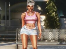 GTA 5 Player Mod: Ripped TOP For MP Female (Image #5)