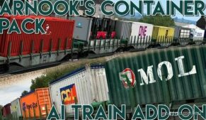 Arnooks Container Pack Train Addon V15 for Euro Truck Simulator 2