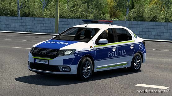 NEW Skin For SCS Romanian Police for Euro Truck Simulator 2