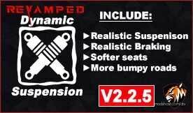 Revamped Dynamic Suspension V2.2.5 for American Truck Simulator