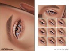 Maxis Match 2D Eyelashes N38 for Sims 4