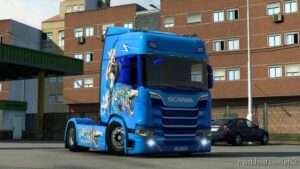 Scania R Nextgen High Roof Blue Anime for Euro Truck Simulator 2