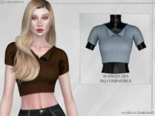 Polo Collared T-Shirt for Sims 4