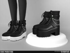 Leather Boots (Female) – S072302 for Sims 4