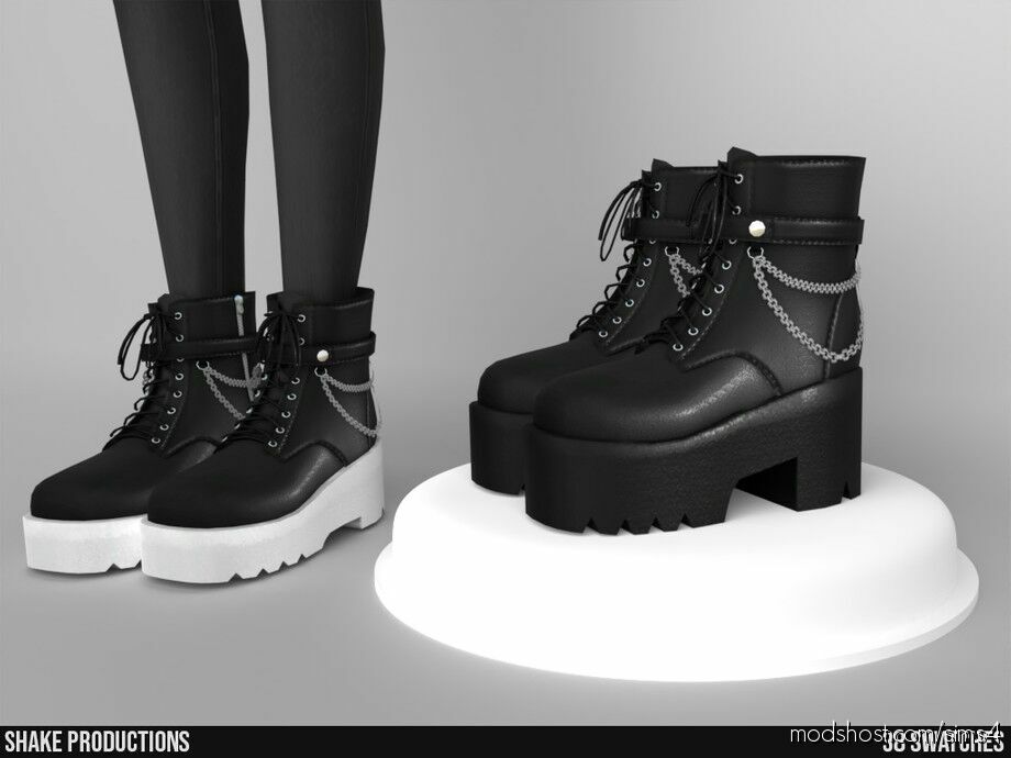 Leather Boots (Female) – S072302 Sims 4 Shoes Mod - ModsHost