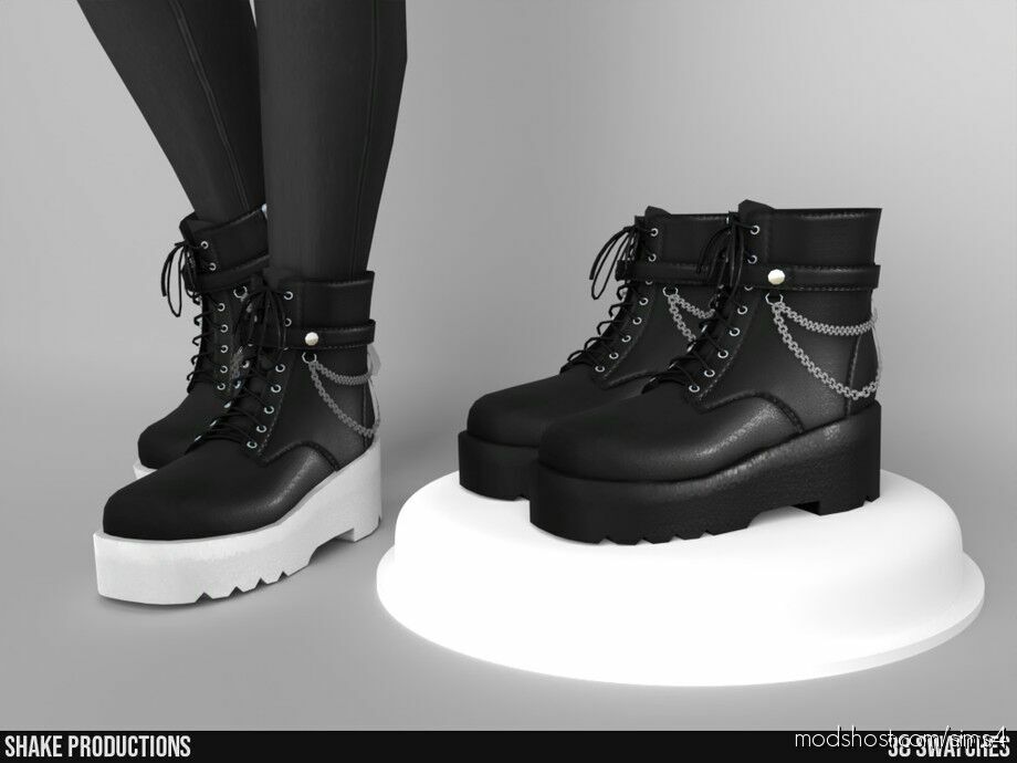 Leather Boots (Male) – S072303 Sims 4 Shoes Mod - ModsHost