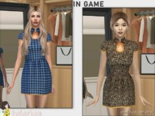 Sims 4 Everyday Clothes Mod: Ariella Dress (Image #3)