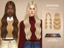 Jennifer Hairstyle for Sims 4