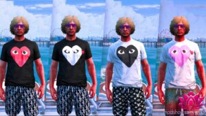 GTA 5 Player Mod: Designer TEE Pack For MP Male (Fivem Ready) 16 Textures (Image #3)