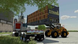 Titan Flat Rack Containers for Farming Simulator 22