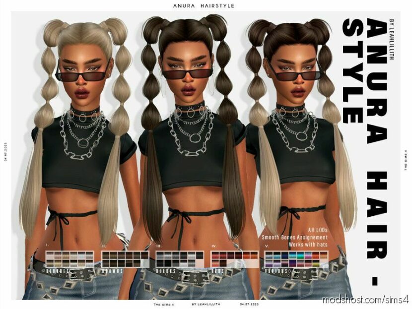 Anura Hairstyle for Sims 4