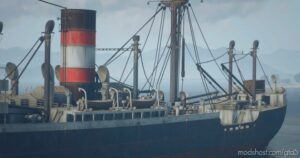 GTA 5 Vehicle Mod: OLD Cargo Ship Germany Add-On / Fivem (Image #4)