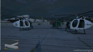 Lspd, Lssd And Bcso Nagasaki Buzzard [Add-On] V1.1 for Grand Theft Auto V