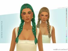 Astrid Hairstyle for Sims 4