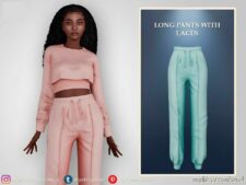 Long Pants With Laces for Sims 4