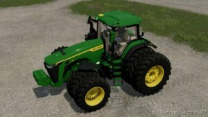 John Deere 8R With North American Wheels V1.0.0.1 for Farming Simulator 22