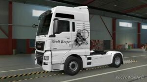 MAN TGX Euro 6 Skull Reaper Skin for Euro Truck Simulator 2