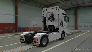 ETS2 MAN Mod: TGX Euro 6 Skull Reaper Skin (Image #3)