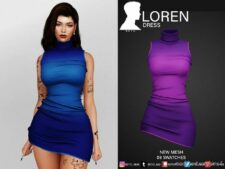 Loren Dress for Sims 4