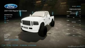 FS22 Ford Car Mod: 2007 F350 Regular CAB V2.0 (Image #3)