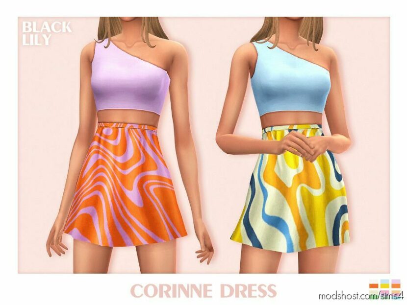 Corinne Dress for Sims 4