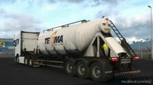 ETS2 Mod: Metalesp Silo 3Eixos 35M3 Trailer V0.2.1 (Image #2)