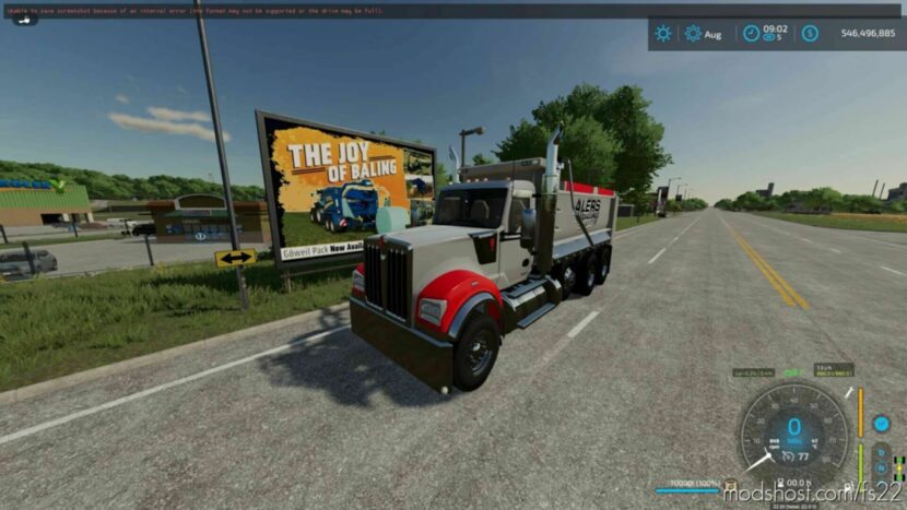Alers Hauling Kenworthw990 Dump Truck V2.0 for Farming Simulator 22