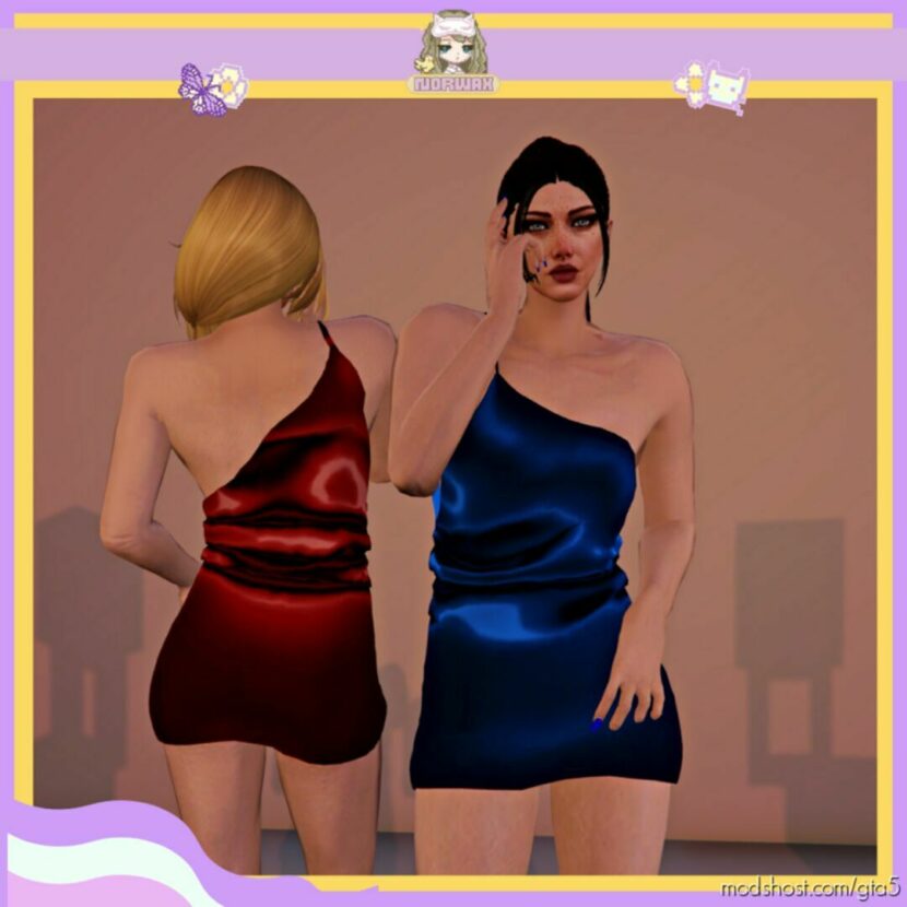 One-Shoulder Slinky Dress MP Female for Grand Theft Auto V