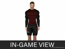 Sims 4 Athletic Clothes Mod: Fuerza Shorts (Image #2)