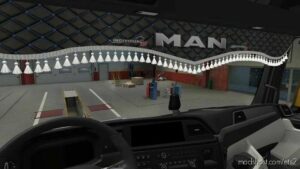 ETS2 MAN Part Mod: Animated Curtains MAN TGX 2020 (Image #2)