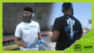 GTA 5 Player Mod: Trapstar X Corteiz NEW TEE Drops 28/07 (MP Male) (Image #2)