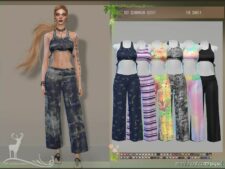 Outfit Feuilles for Sims 4