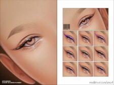 Glitter Eyeliner N251 for Sims 4