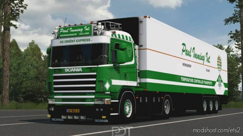 Scania 4 Series 164 480 + Trailer Paul Imming INT. Wieringerwerf for Euro Truck Simulator 2