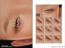 Maxis Match 2D Eyelashes N42 for Sims 4